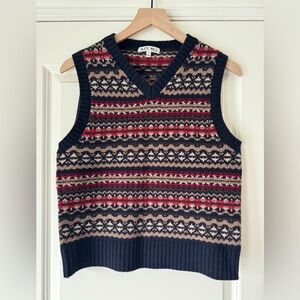 Alex Mill fair isle vest